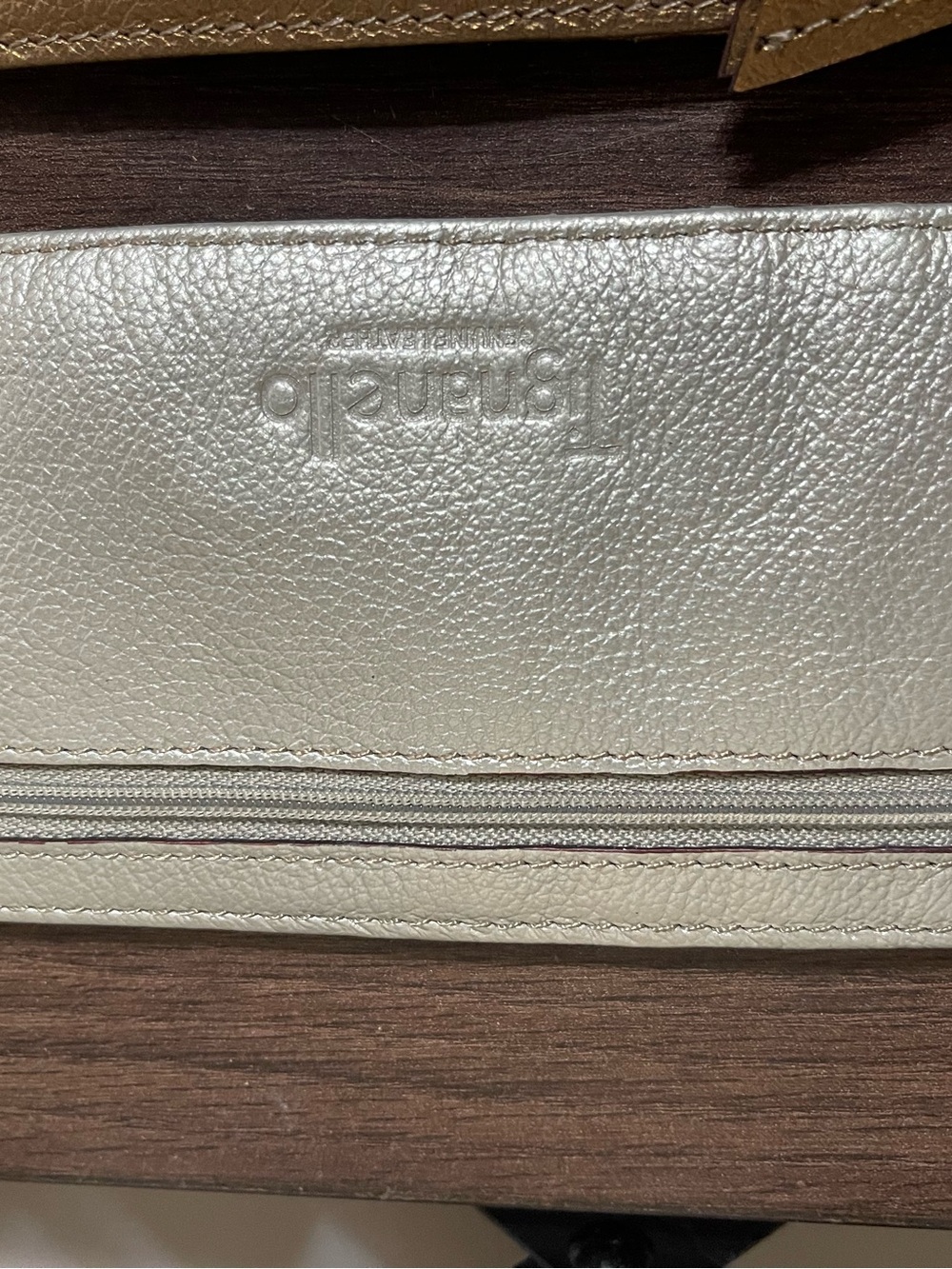 Tignanello Metallic Card Wallets in Gold and Silver Tones - Picture 6 of 8